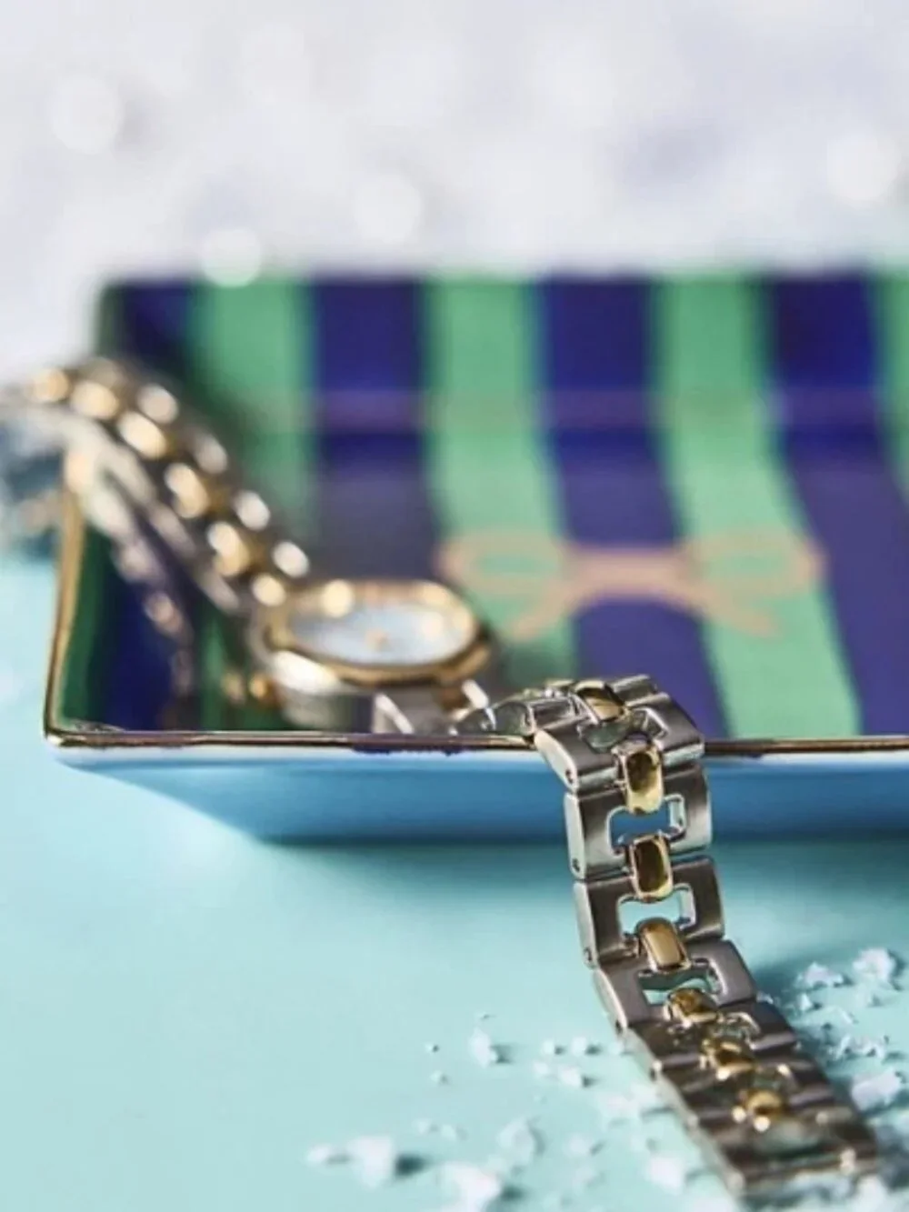 Anthropologie Penny Vanity Trinket Tray, Bow